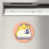Cute Hamster Magnet Magneet (Insitu (Vaatwasser))