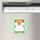 Cute Hamster Magnet Magneet (Insitu (Vaatwasser))