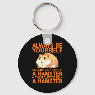 Cute Hamster-ontwerp voor mannen vrouwen kinderen Sleutelhanger