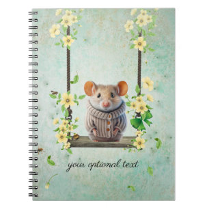 Cute Hamster op Swing Notitieboek