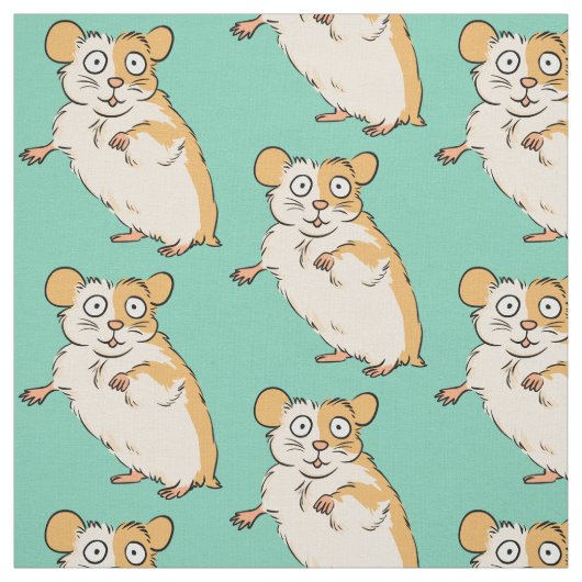 Cute Hamster Pattern Stof (Swatch)