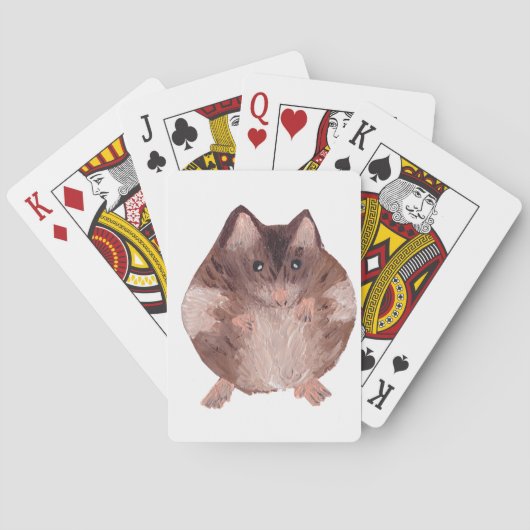 Cute Hamster Pokerkaarten (Achterkant)