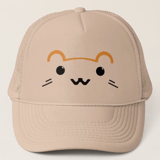 Cute Hamster Trucker Hat Pet (Voorkant)