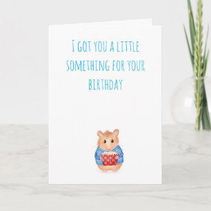 Cute hamster verjaardagskaart kaart