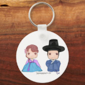 Cute Hanbok koppels Sleutelhanger (Voorkant)