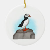 Cute Hand draw Puffin Keramisch Ornament (Voorkant)