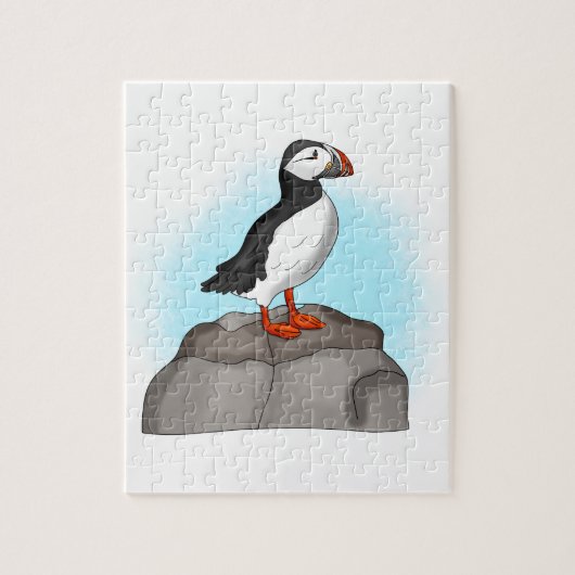 Cute Hand draw Puffin Legpuzzel (Verticaal)