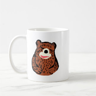 Cute Hand-Drawn Brown Bear Hug Coffee Mug Koffiemok
