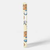 Cute Hand-drawn Brown Teddy Bears Seamless Pattern Case-Mate iPhone Case (Achterkant / Links)