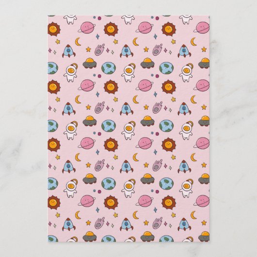 Cute Hand-drawn Little Planet Kaart (Voorkant)