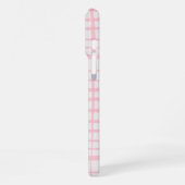 Cute Hand-Drawn Modern Pink Grid iPhone Hoesje (Linkerkant)