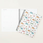 Cute Hand Drawn Mountain Scene Pattern Planner (Display)