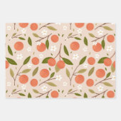 Cute Hand-drawn Orange Blossom Seamless Pattern Inpakpapier Vel (Voorkant)