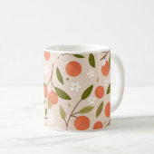 Cute Hand-drawn Orange Blossom Seamless Pattern Koffiemok (Voorkant rechts)