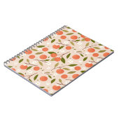 Cute Hand-drawn Orange Blossom Seamless Pattern Notitieboek (Linkerzijde)