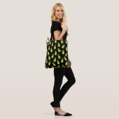 Cute Hand Drawn Pineapple Pattern Canvas tas (Op model)