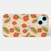Cute Hand-drawn Red Strawberry Seamless Pattern Case-Mate iPhone Case (Achterkant (horizontaal))