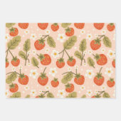 Cute Hand-drawn Red Strawberry Seamless Pattern Inpakpapier Vel (Voorkant 2)
