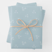 Cute Hand Drawn Snowflake Pattern Inpakpapier Vel (In situ)