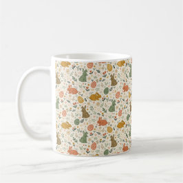 Cute Hand Drawn Spring Bunnies Coffee Mug Koffiemok
