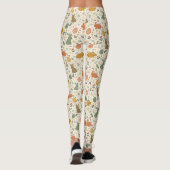 Cute Hand Drawn Spring Bunnies Leggings (Dos)