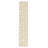 Cute Hand Drawn Spring Bunnies Table Runner Medium Tafelloper (Voorkant)