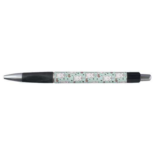 Cute Hand Drawn Unicorn Cat Pattern Pen (Voorkant)