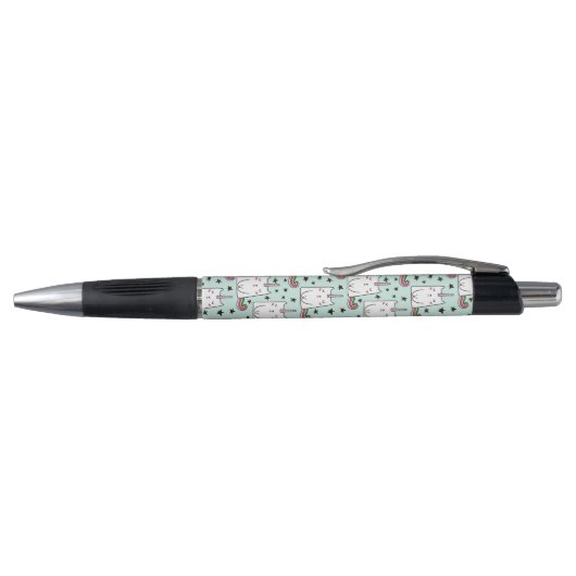 Cute Hand Drawn Unicorn Cat Pattern Pen (Bovenkant)