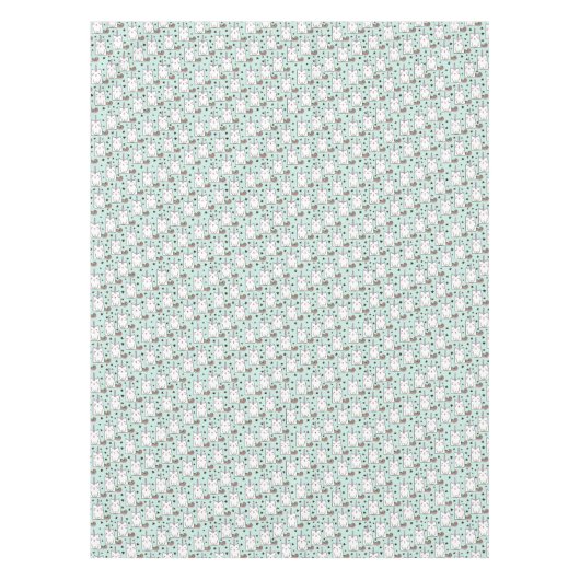 Cute Hand Drawn Unicorn Cat Pattern Tafelkleed (Voorkant)