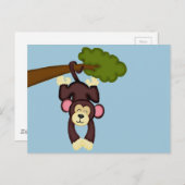 Cute Hanging Monkey Briefkaart (Voorkant / Achterkant)
