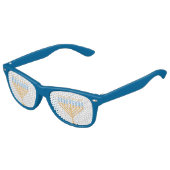 Cute Hanoukka Party Menorah Blue Retro Lunettes de (Angle)