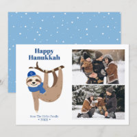 Cute Hanukkah Sloth 2 Foto Collage