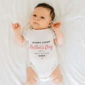 Cute Happy 1st Vaderdag Boy Keepomwille Girl Romper