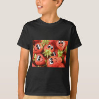 Cute Happy aardbeien