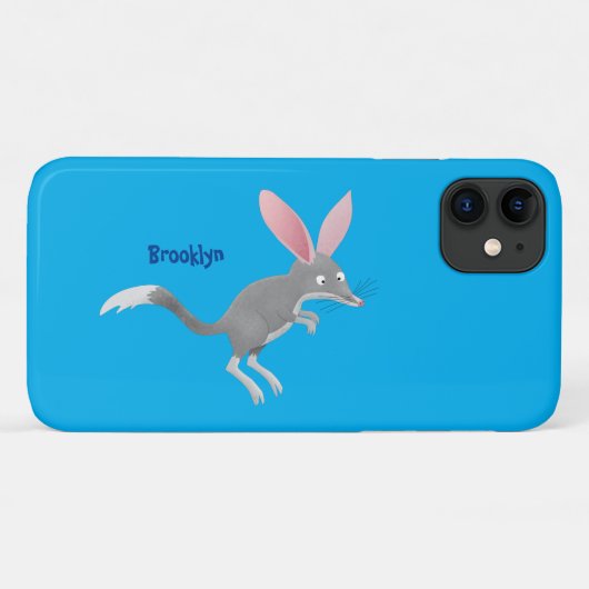 Cute happy Australian bilby cartoon Case-Mate iPhone Case (Achterkant (horizontaal))