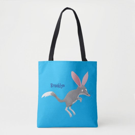 Cute happy Australian bilby cartoon Draagtas (Voorkant)