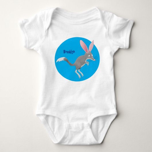 Cute happy Australian bilby cartoon Romper (Voorkant)