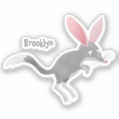 Cute happy Australian bilby cartoon Sticker (Voorkant)