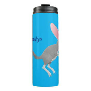 Cute happy Australian bilby cartoon Thermosbeker