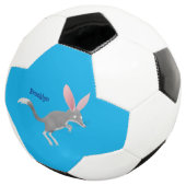 Cute happy Australian bilby cartoon Voetbal (Drie kwart)