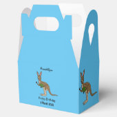 Cute happy Australian kangaroo illustratie Bedankdoosjes (Geopend)