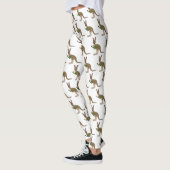 Cute happy Australian kangaroo illustratie Leggings (Links)