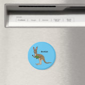 Cute happy Australian kangaroo illustratie Magneet (Insitu (Vaatwasser))