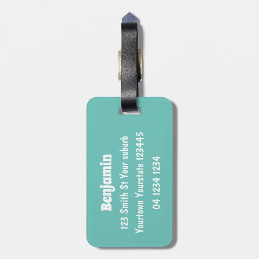 Cute happy baby gorilla cartoon illustratie bagagelabel (Achterkant verticaal)