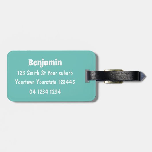 Cute happy baby gorilla cartoon illustratie bagagelabel (Achterkant horizontaal)