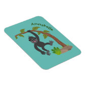 Cute happy baby gorilla cartoon illustratie magneet (Rechterzijde)