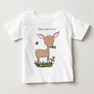 Cute happy baby hert cartoon illustratie