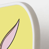 Cute happy baby hert cartoon illustratie pickleball paddle (Links Detail)