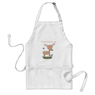 Cute happy baby hert cartoon illustratie standaard schort