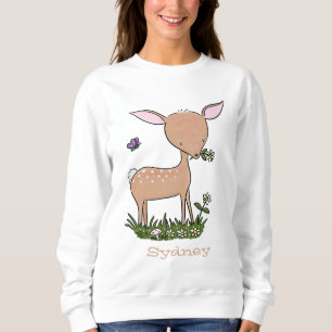 Cute happy baby hert cartoon illustratie trui